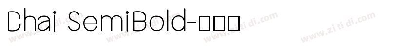 Chai SemiBold字体转换